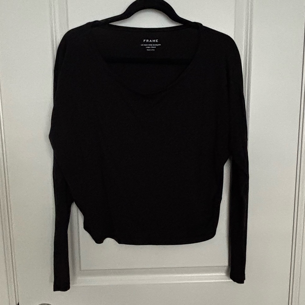 Frame Le High Rise Garçon Blk - Sz. L